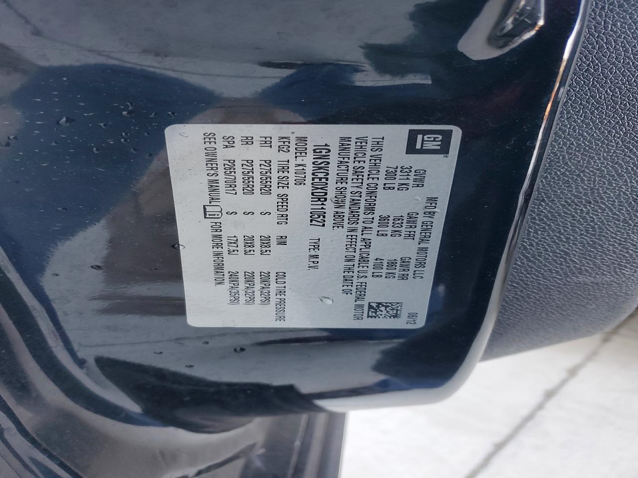 2013 CHEVROLET TAHOE K1500 LTZ photo 13