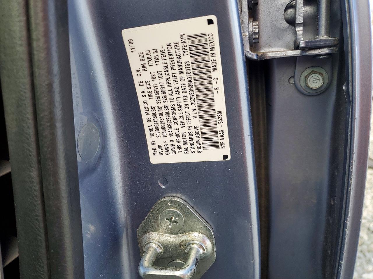2010 HONDA CR-V LX photo 37