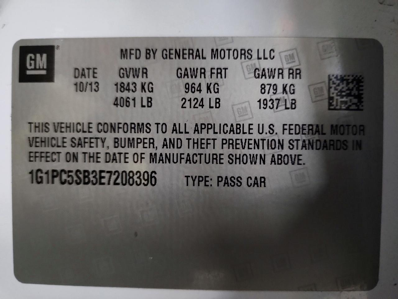 2014 CHEVROLET CRUZE LT photo 34