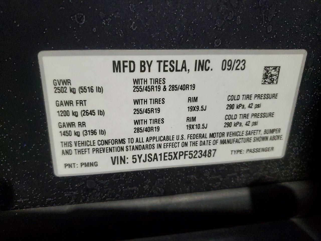 2023 TESLA MODEL S photo 25