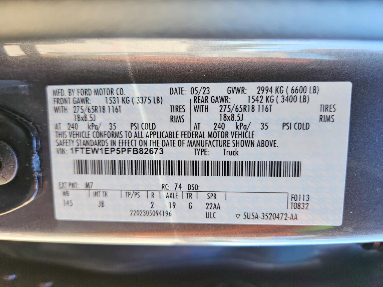 2023 FORD F150 SUPERCREW photo 25