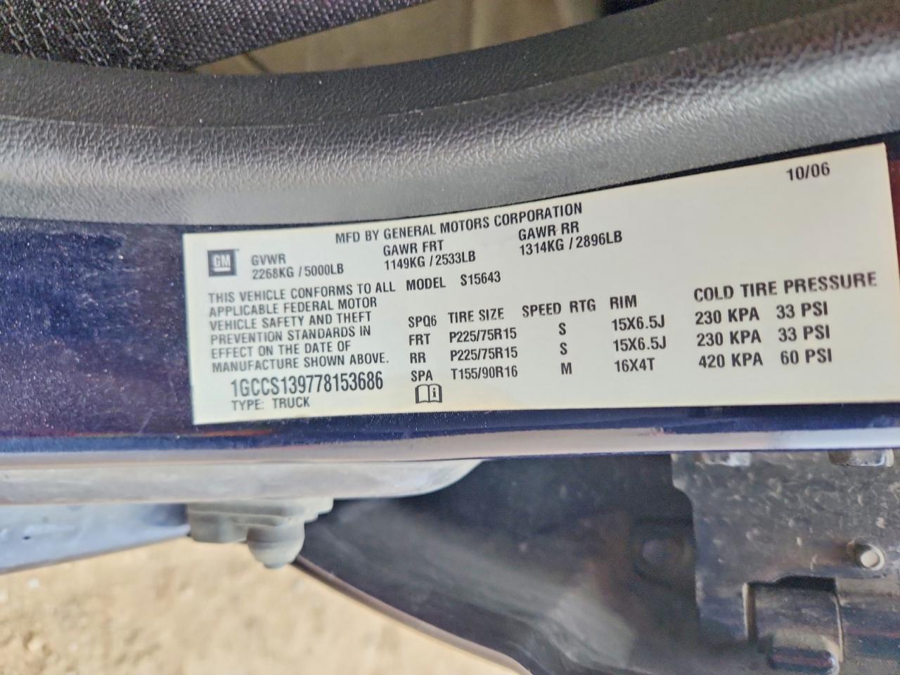 2007 CHEVROLET COLORADO photo 12