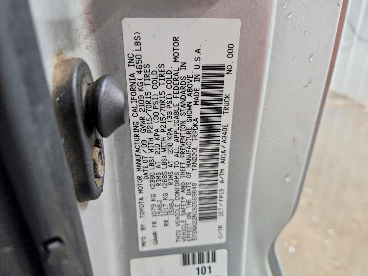 2009 TOYOTA TACOMA BASE photo 23
