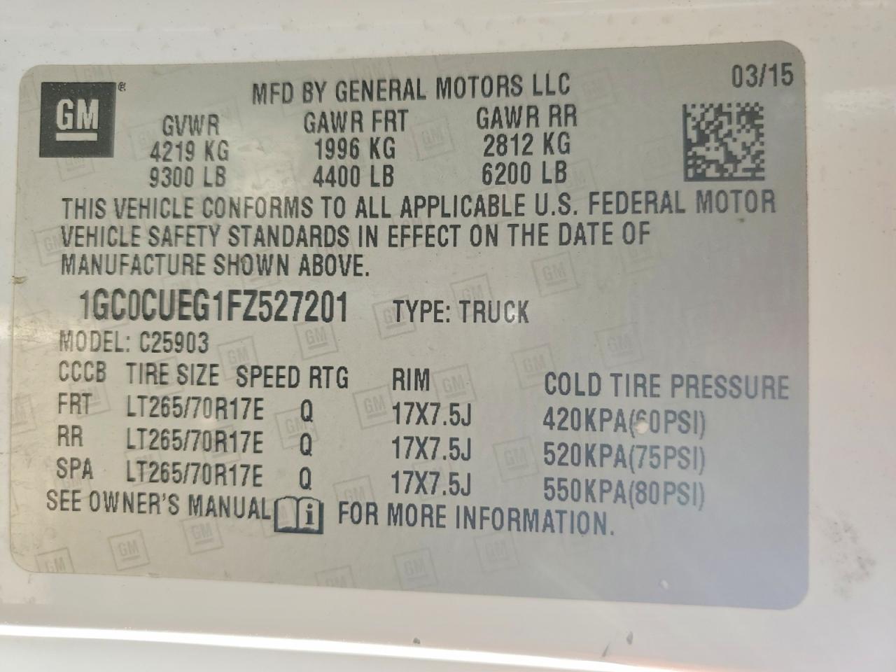 2015 CHEVROLET SILVERADO C2500 HEAVY DUTY photo 34