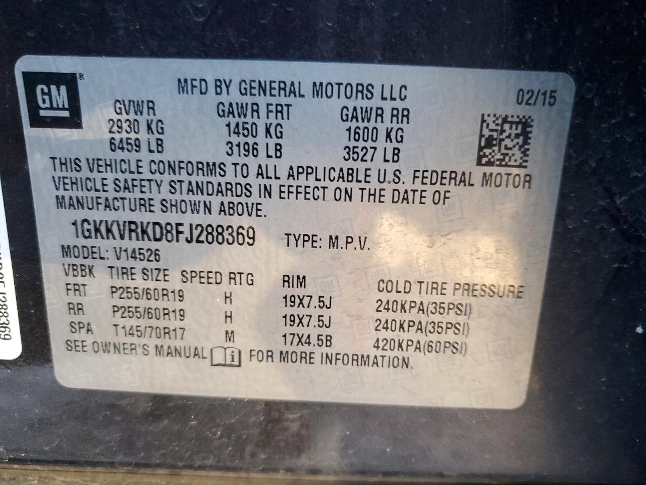 2015 GMC ACADIA SLT-1 photo 13