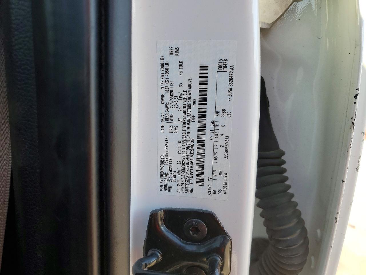 2020 FORD F150 SUPERCREW photo 12