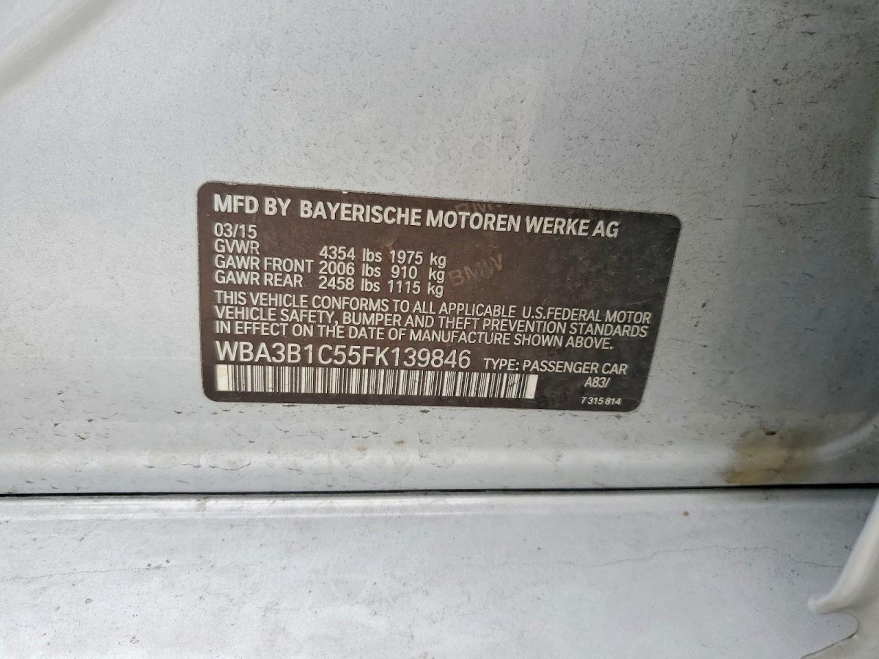 2015 BMW 320 I photo 34