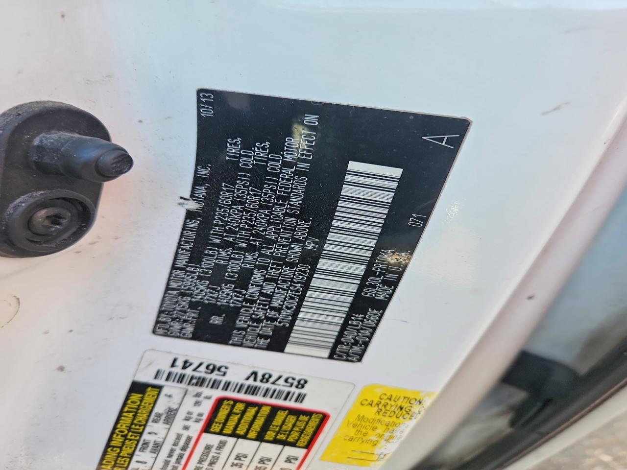 2014 TOYOTA SIENNA XLE 8-PASSENGER photo 14