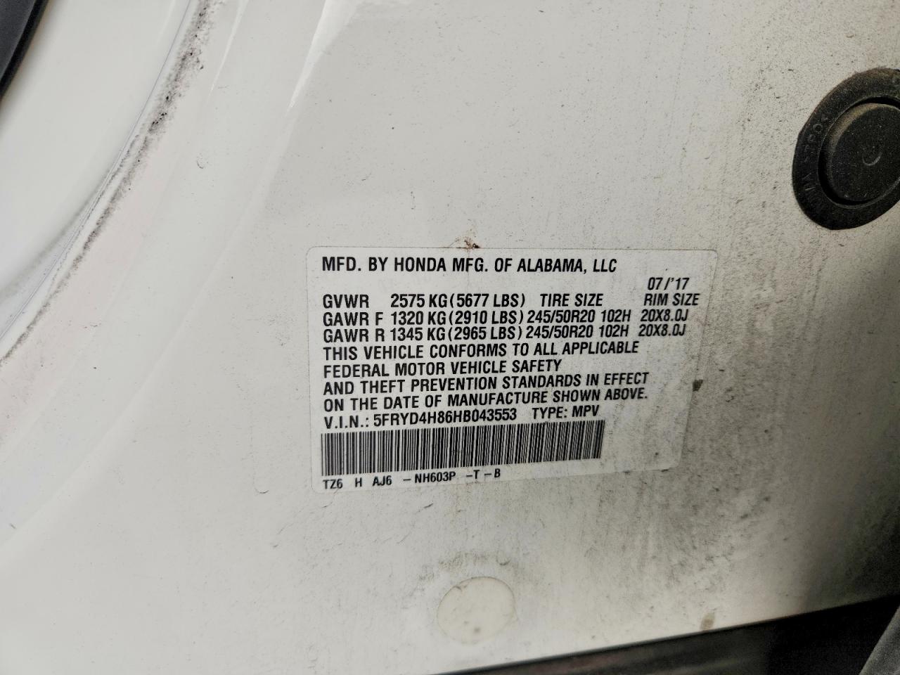 2017 ACURA MDX ADVANCE photo 13
