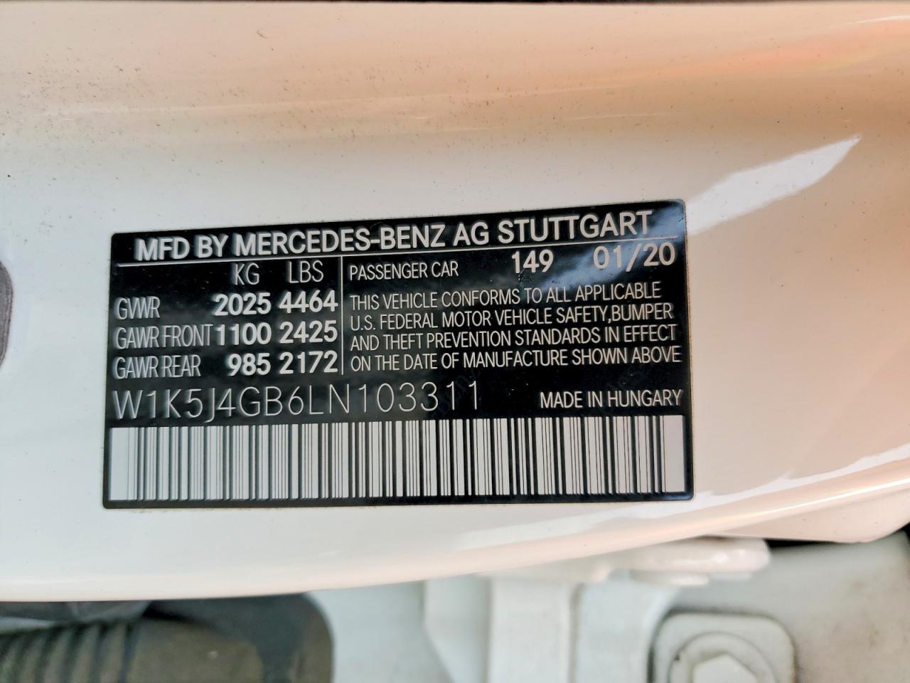 2020 MERCEDES-BENZ CLA 250 photo 13