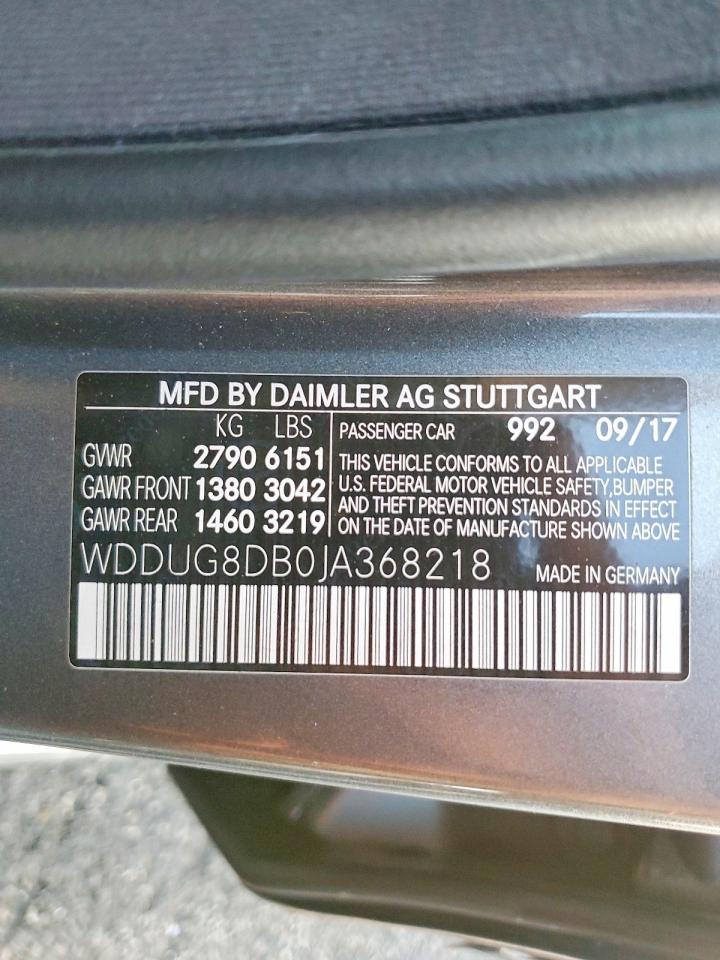 2018 MERCEDES-BENZ S 560 photo 12