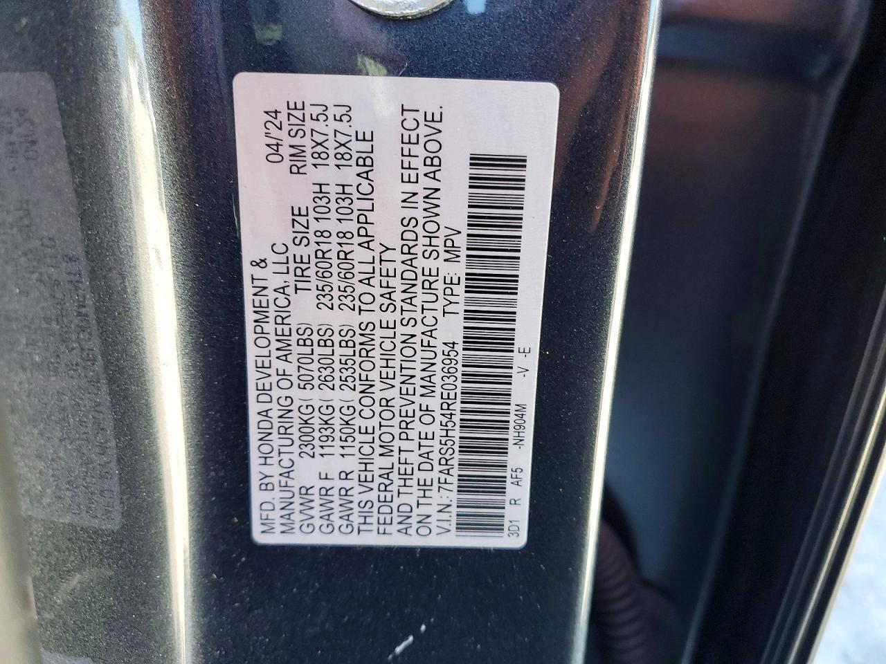 2024 HONDA CR-V SPORT photo 13