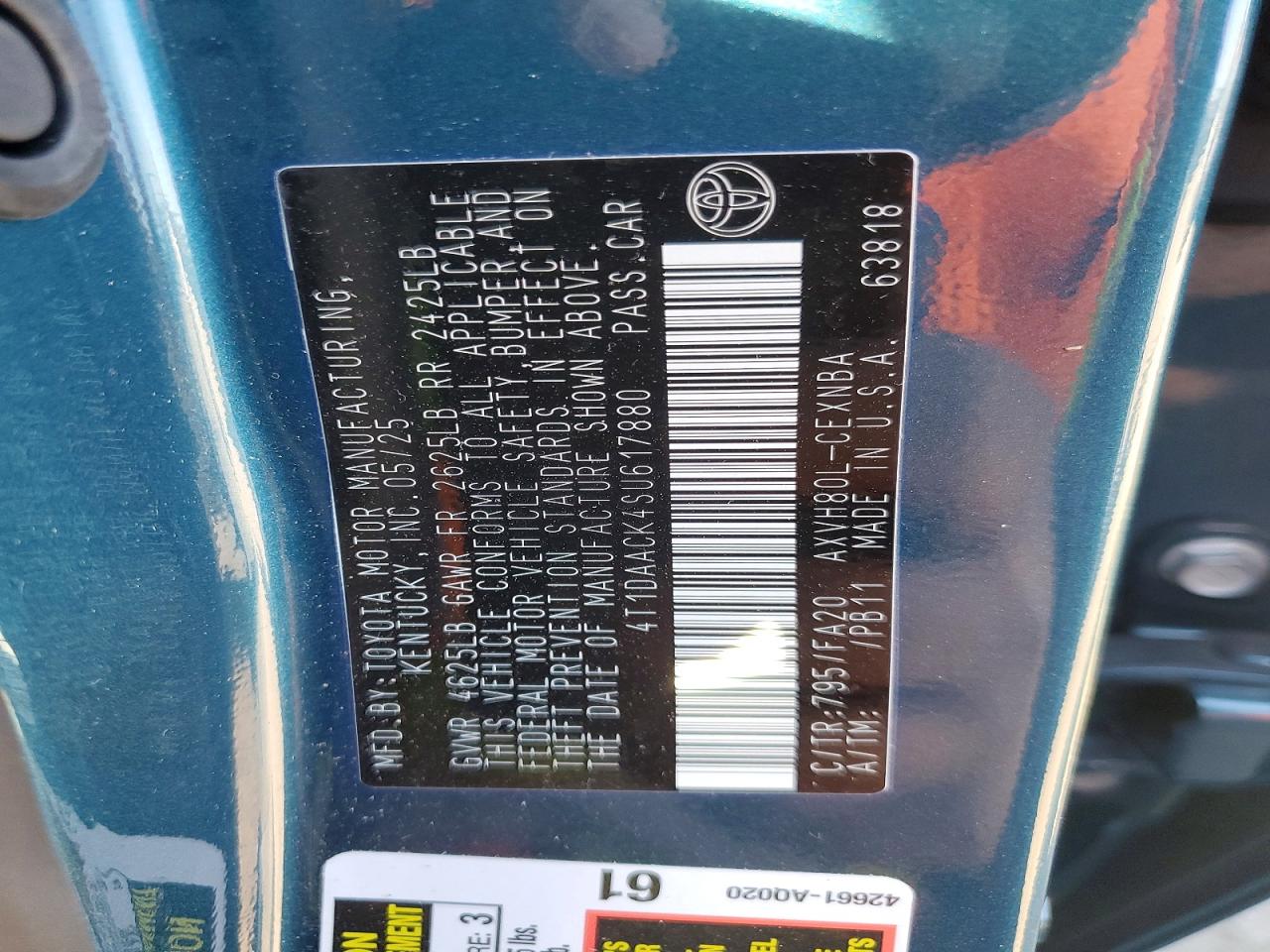 2025 TOYOTA CAMRY XSE photo 25