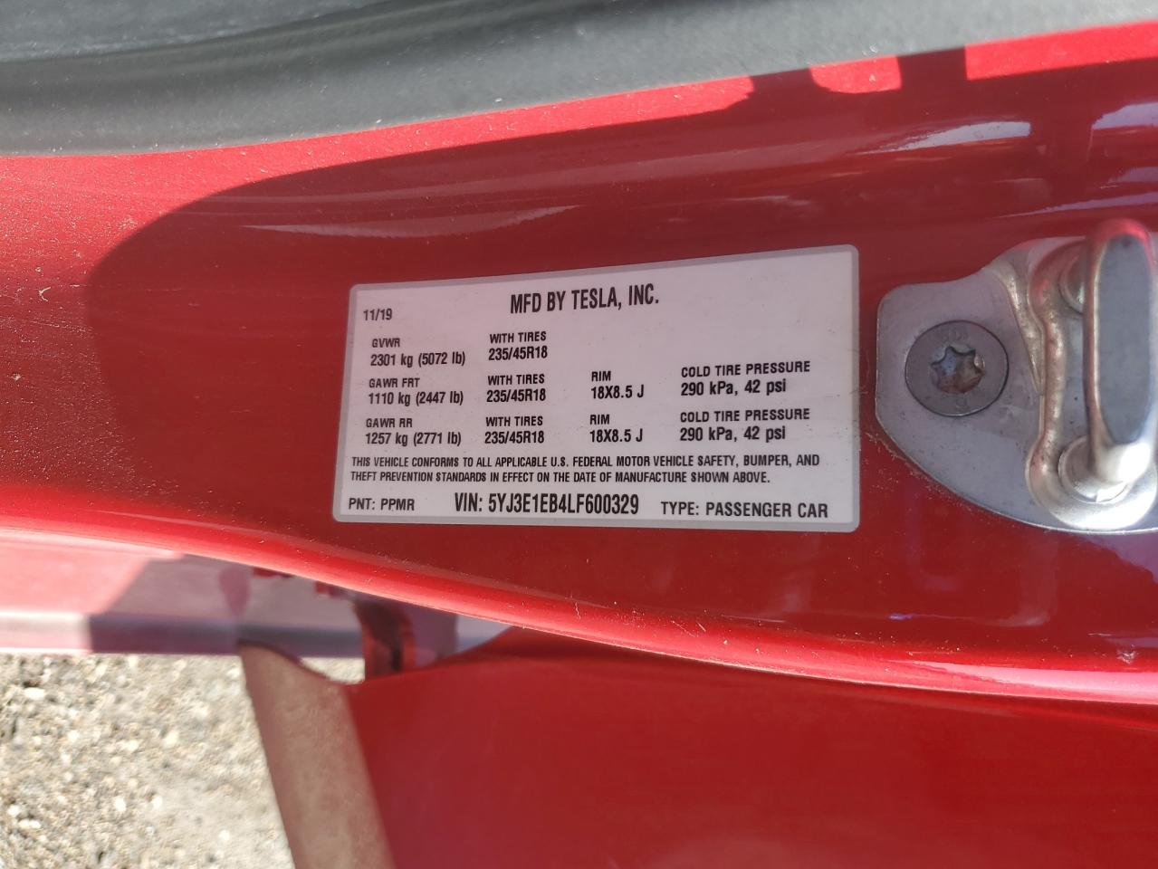 2020 TESLA MODEL 3 photo 34