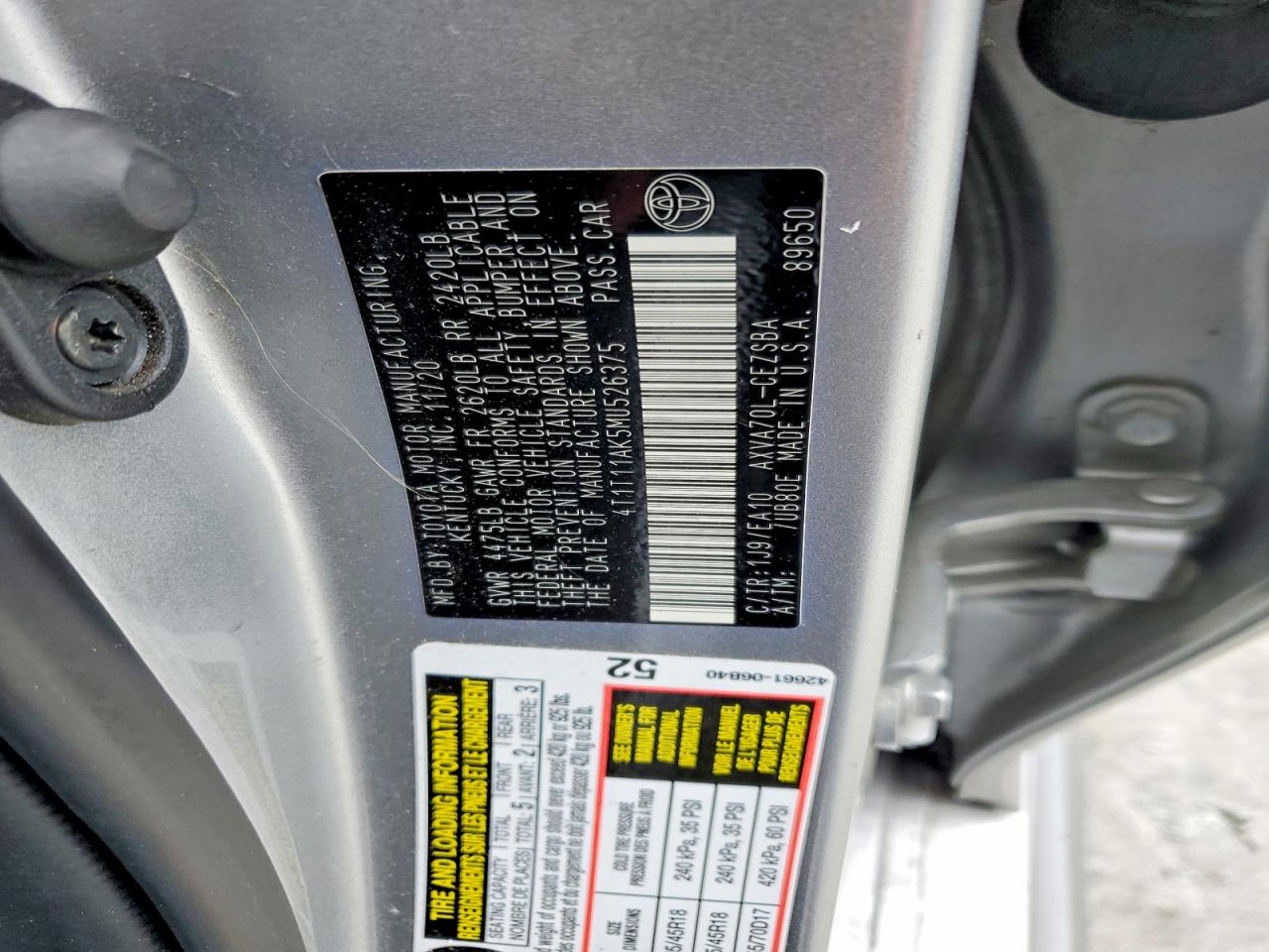 2021 TOYOTA CAMRY SE photo 34