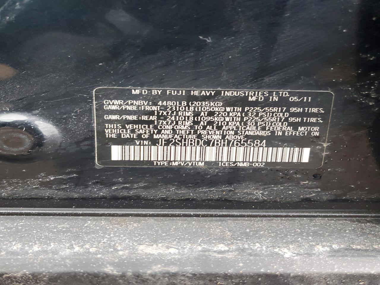2011 SUBARU FORESTER 2.5X PREMIUM photo 12