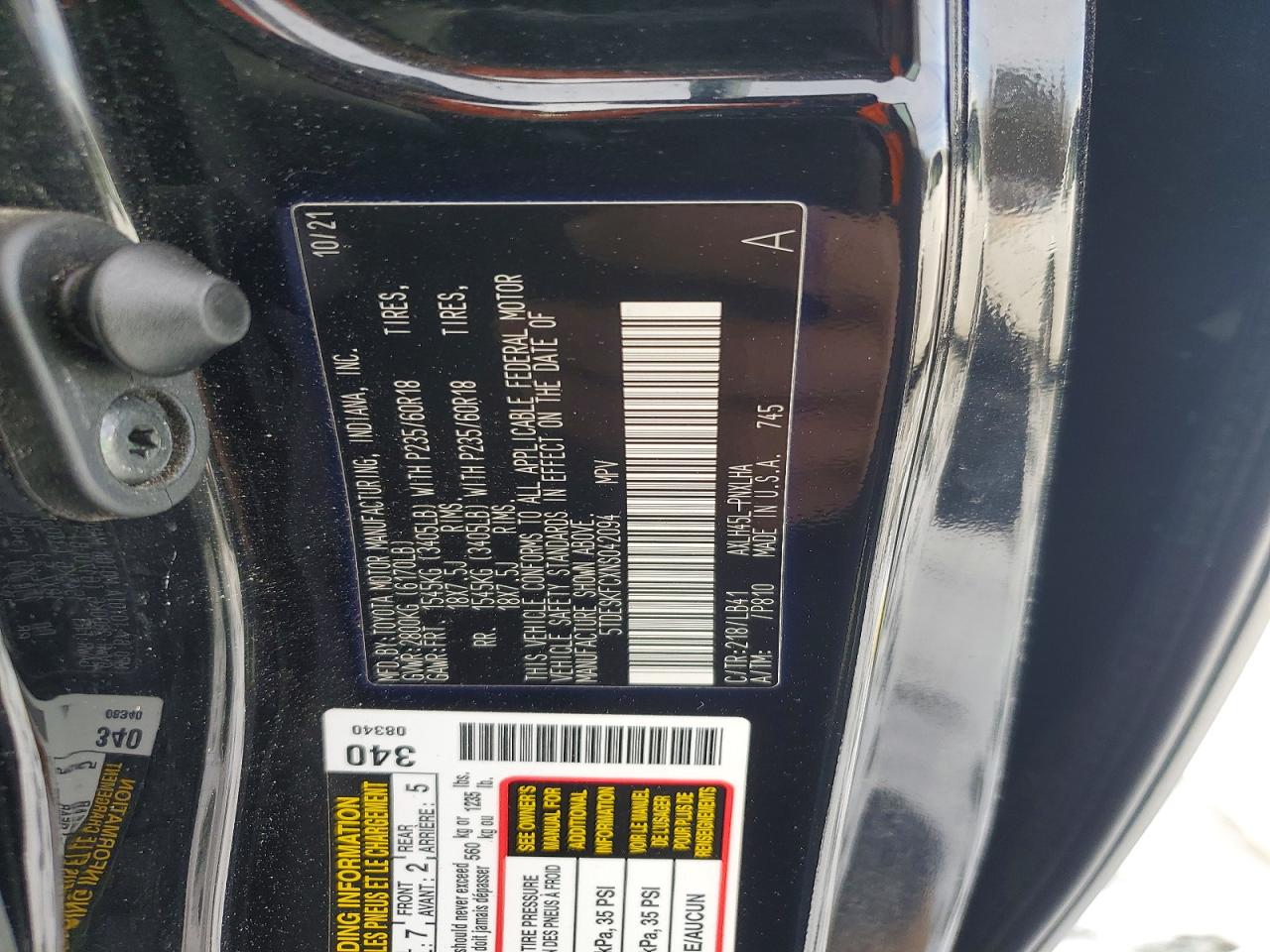 2022 TOYOTA SIENNA LIMITED photo 13