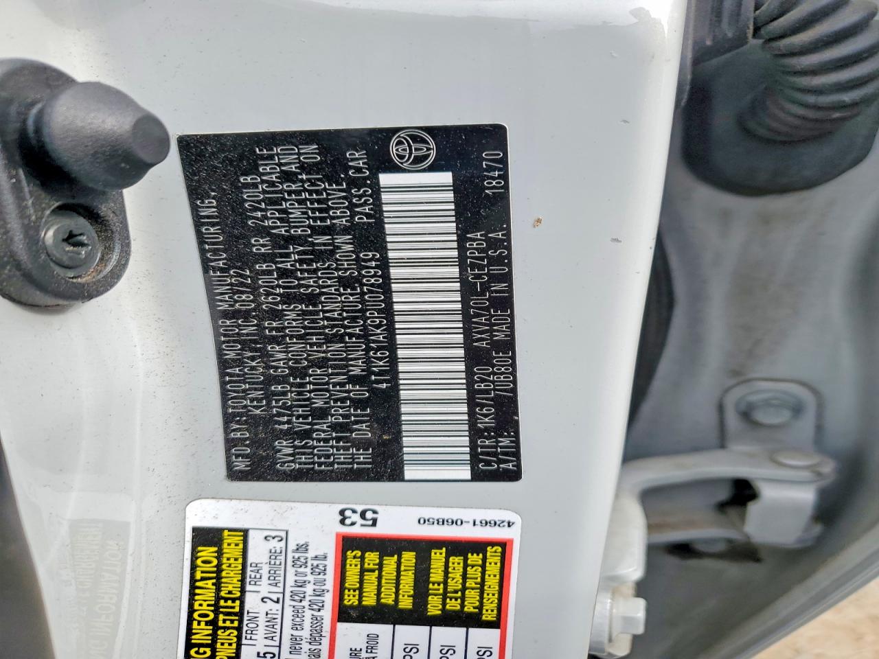 2023 TOYOTA CAMRY XSE photo 12
