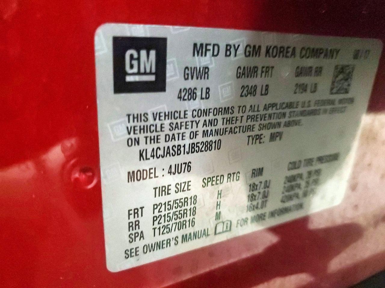 2018 BUICK ENCORE PREFERRED photo 12
