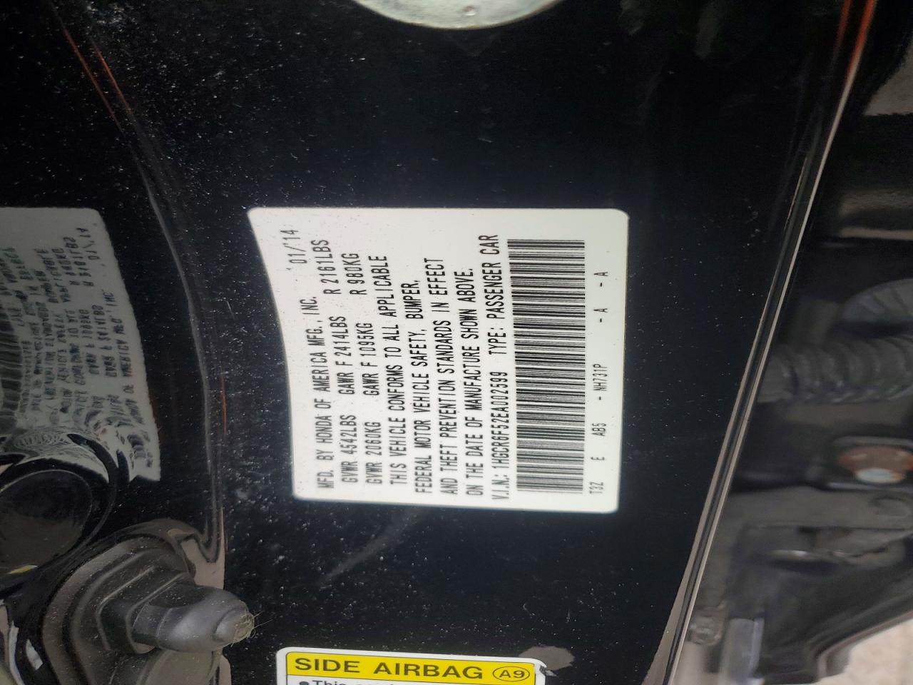 2014 HONDA ACCORD HYBRID EXL photo 12