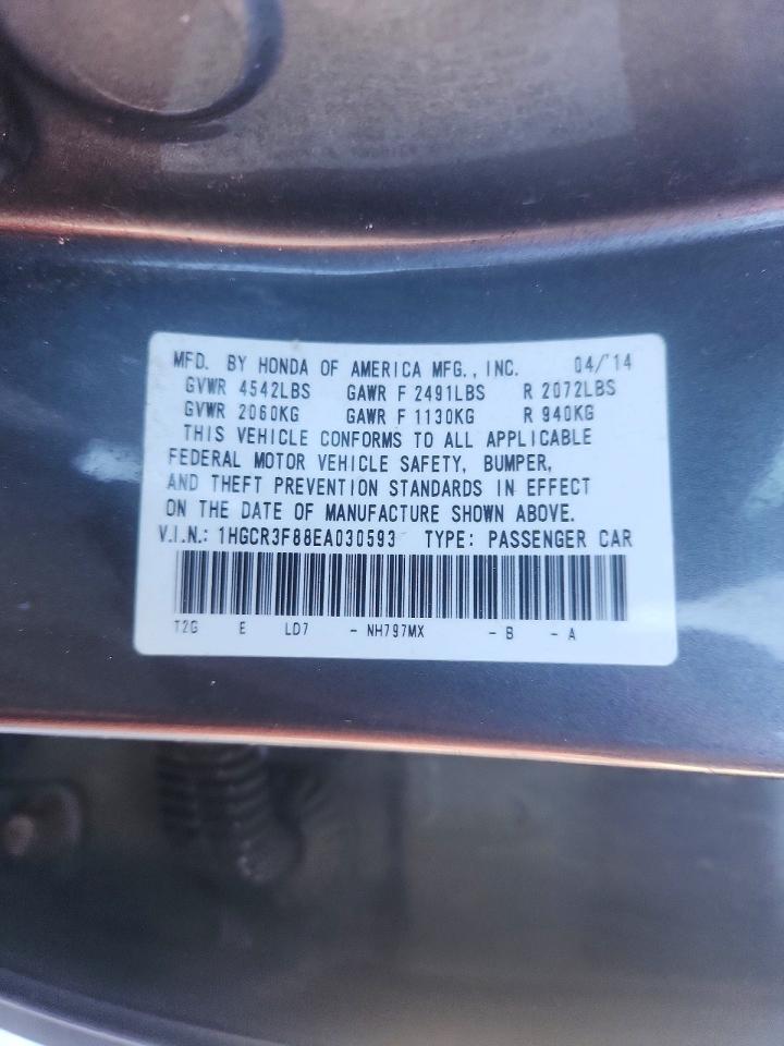2014 HONDA ACCORD EXL photo 23