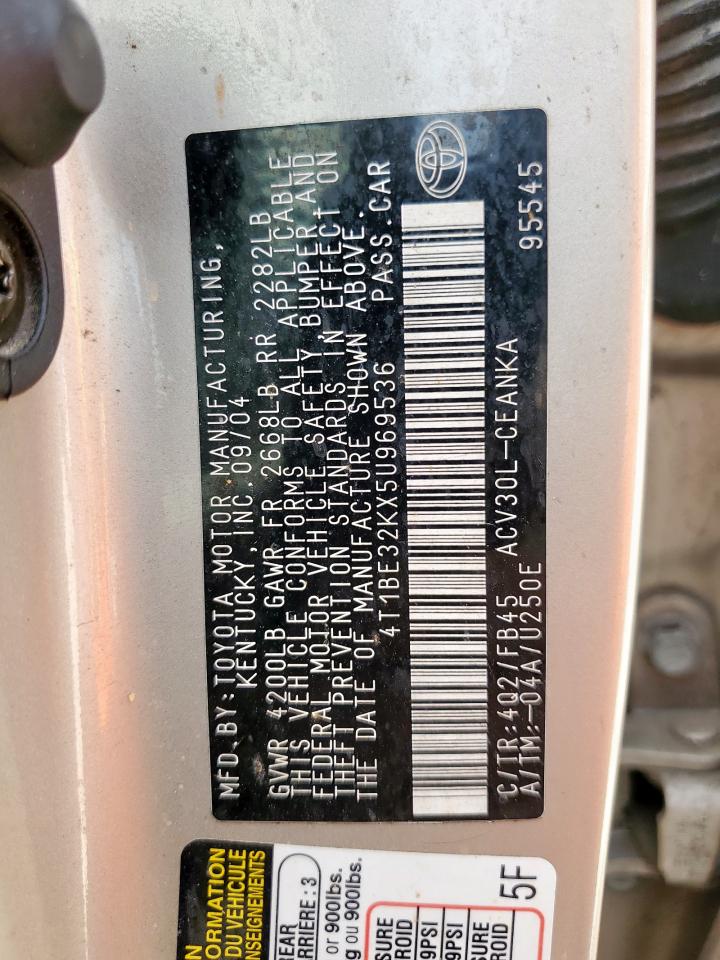 2005 TOYOTA CAMRY LE photo 12