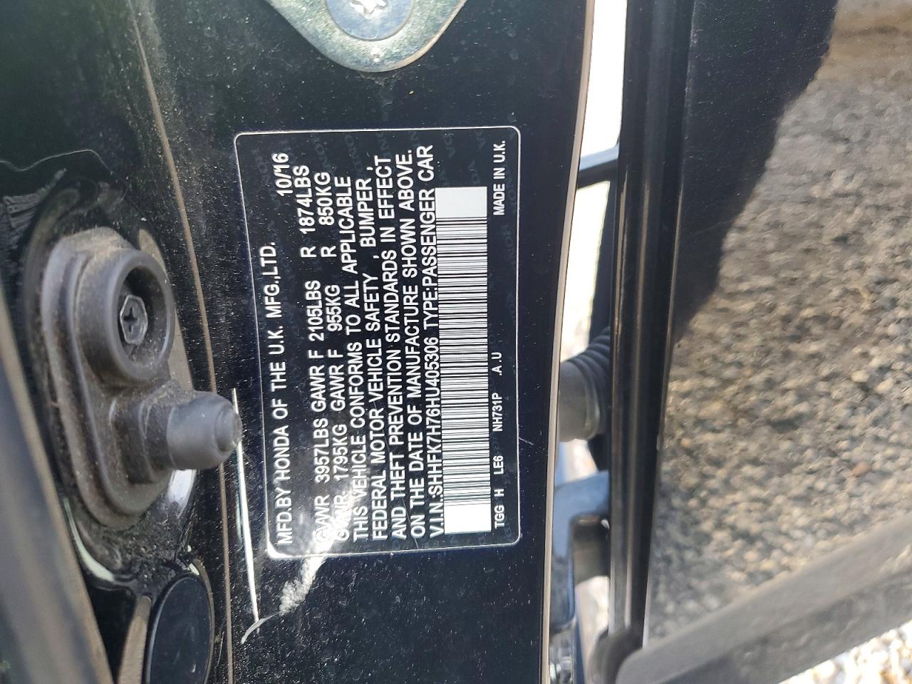 2017 HONDA CIVIC EXL photo 34