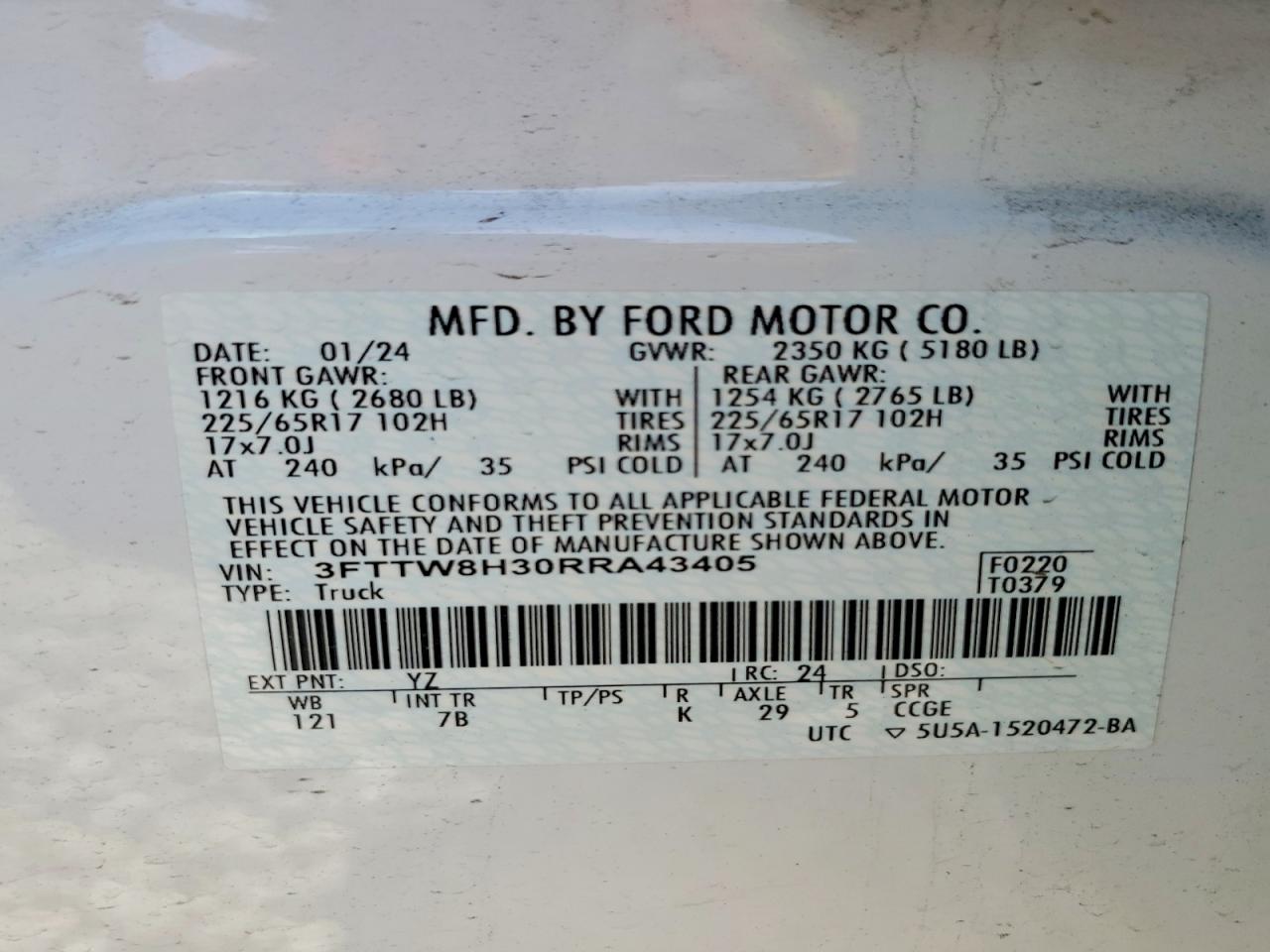 2024 FORD MAVERICK XLT photo 12