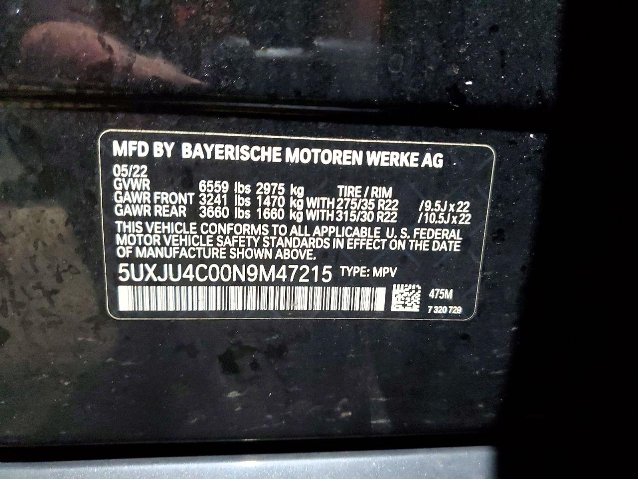 2022 BMW X5 M50I photo 27