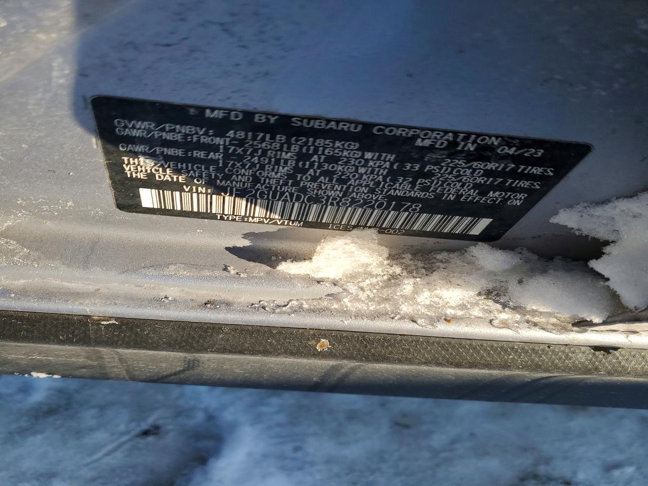 2024 SUBARU CROSSTREK PREMIUM photo 34