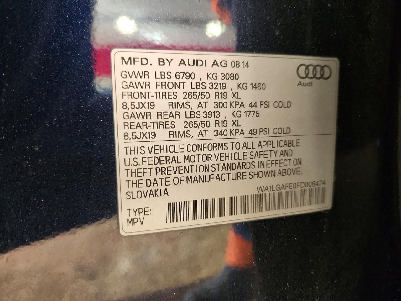 2015 AUDI Q7 PREMIUM PLUS photo 12