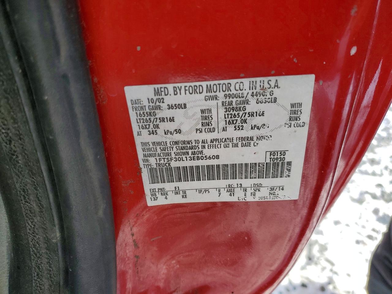 2003 FORD F350 SRW SUPER DUTY photo 23