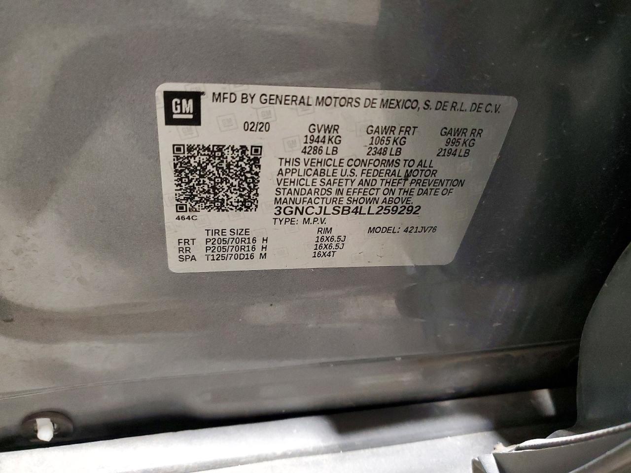 2020 CHEVROLET TRAX 1LT photo 25