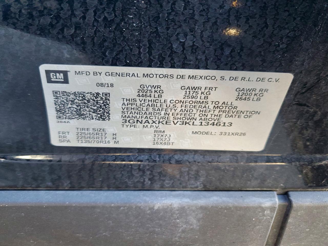 2019 CHEVROLET EQUINOX photo 37