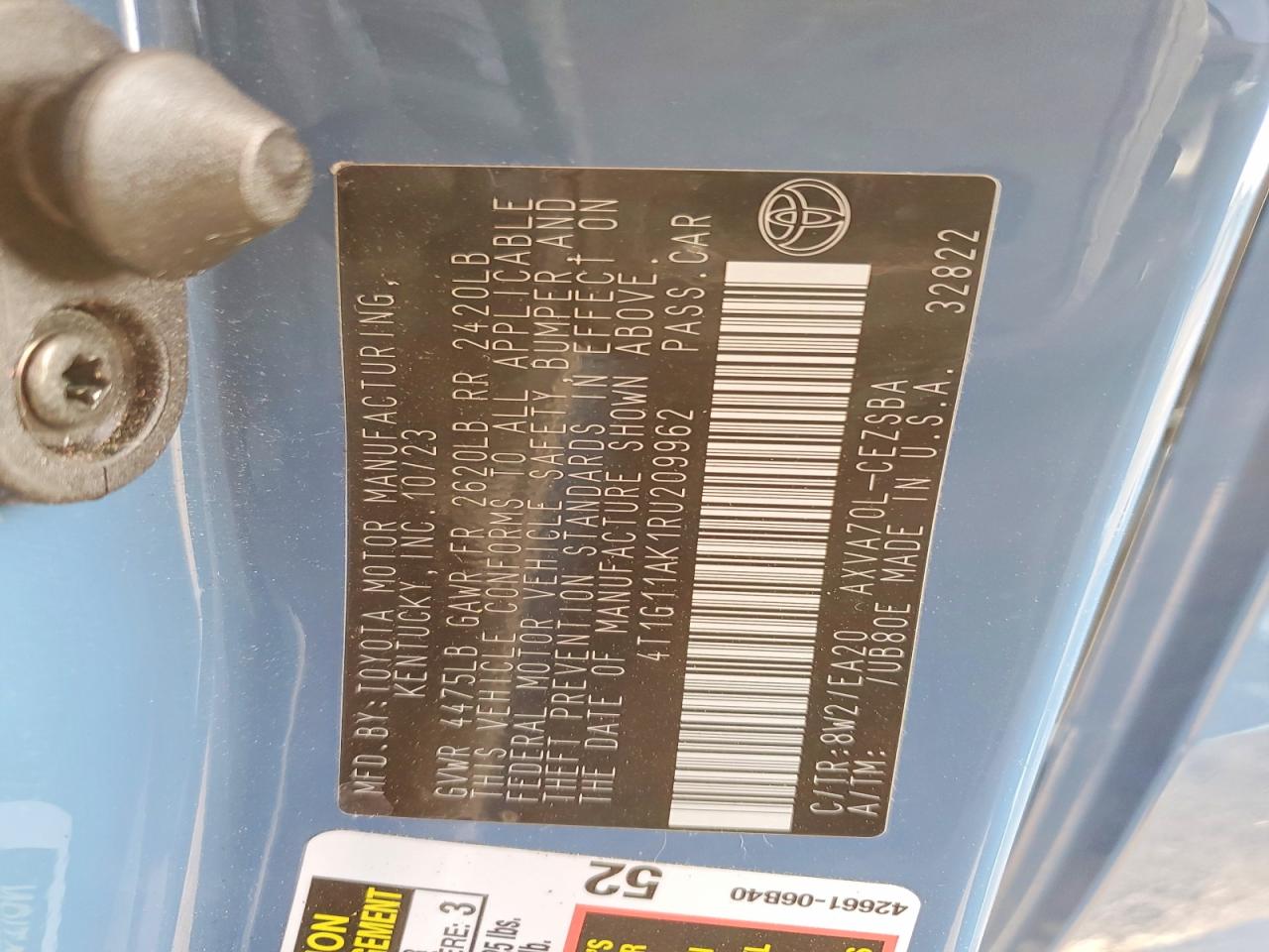 2024 TOYOTA CAMRY SE NIGHT SHADE photo 34