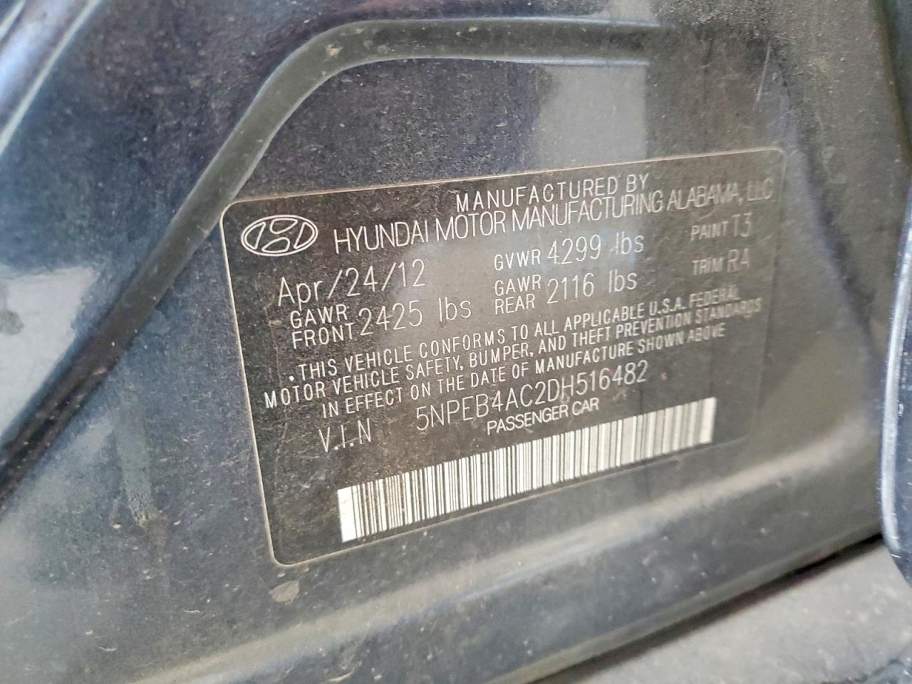 2013 HYUNDAI SONATA photo 12
