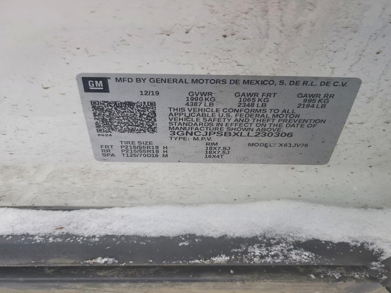 2020 CHEVROLET TRAX 1LT photo 13