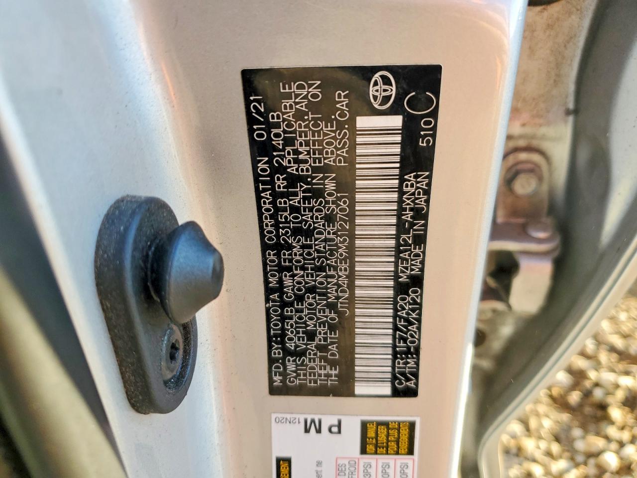 2021 TOYOTA COROLLA SE photo 12