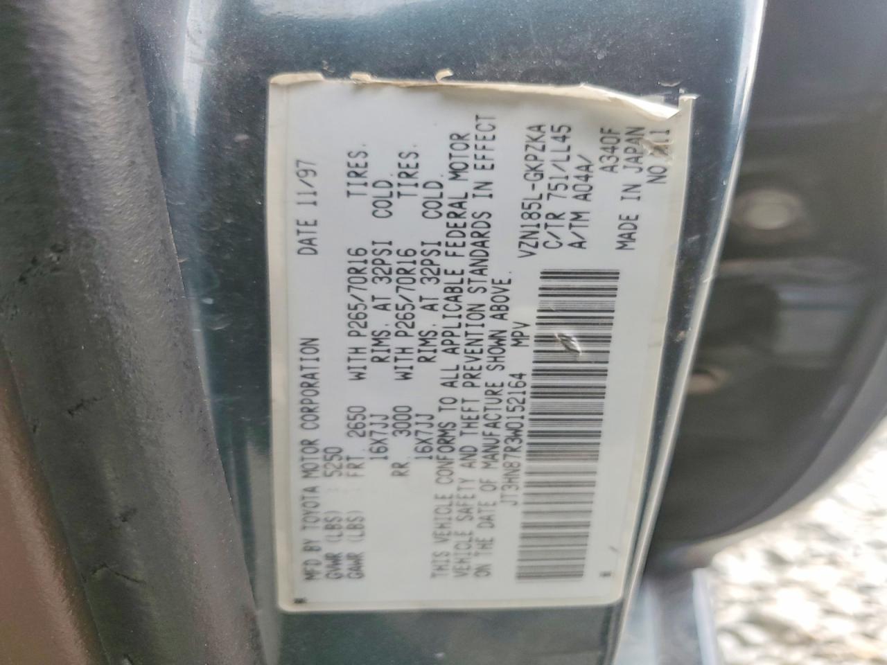 1998 TOYOTA 4RUNNER LIMITED photo 13