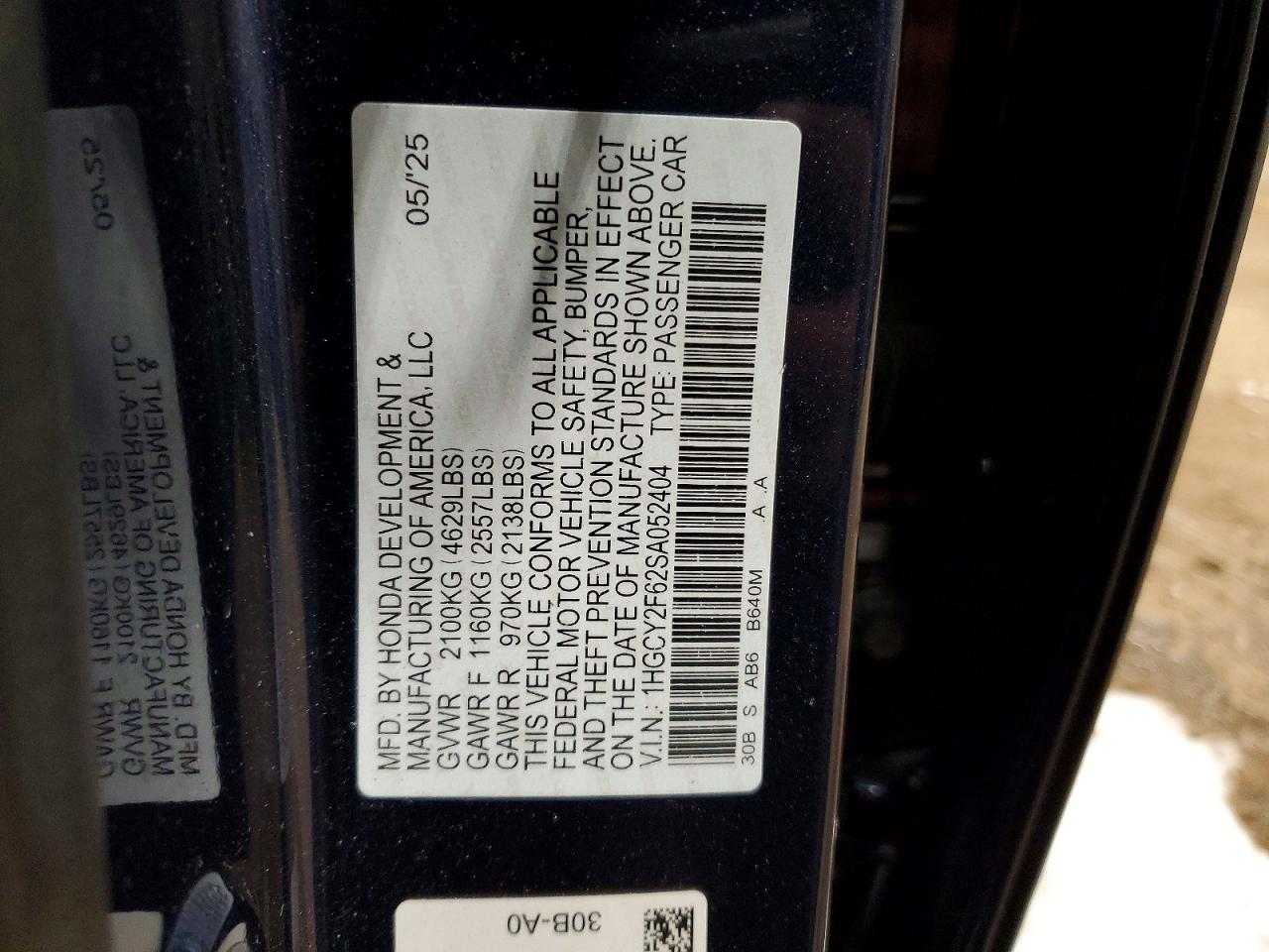 2025 HONDA ACCORD HYBRID EXL photo 12