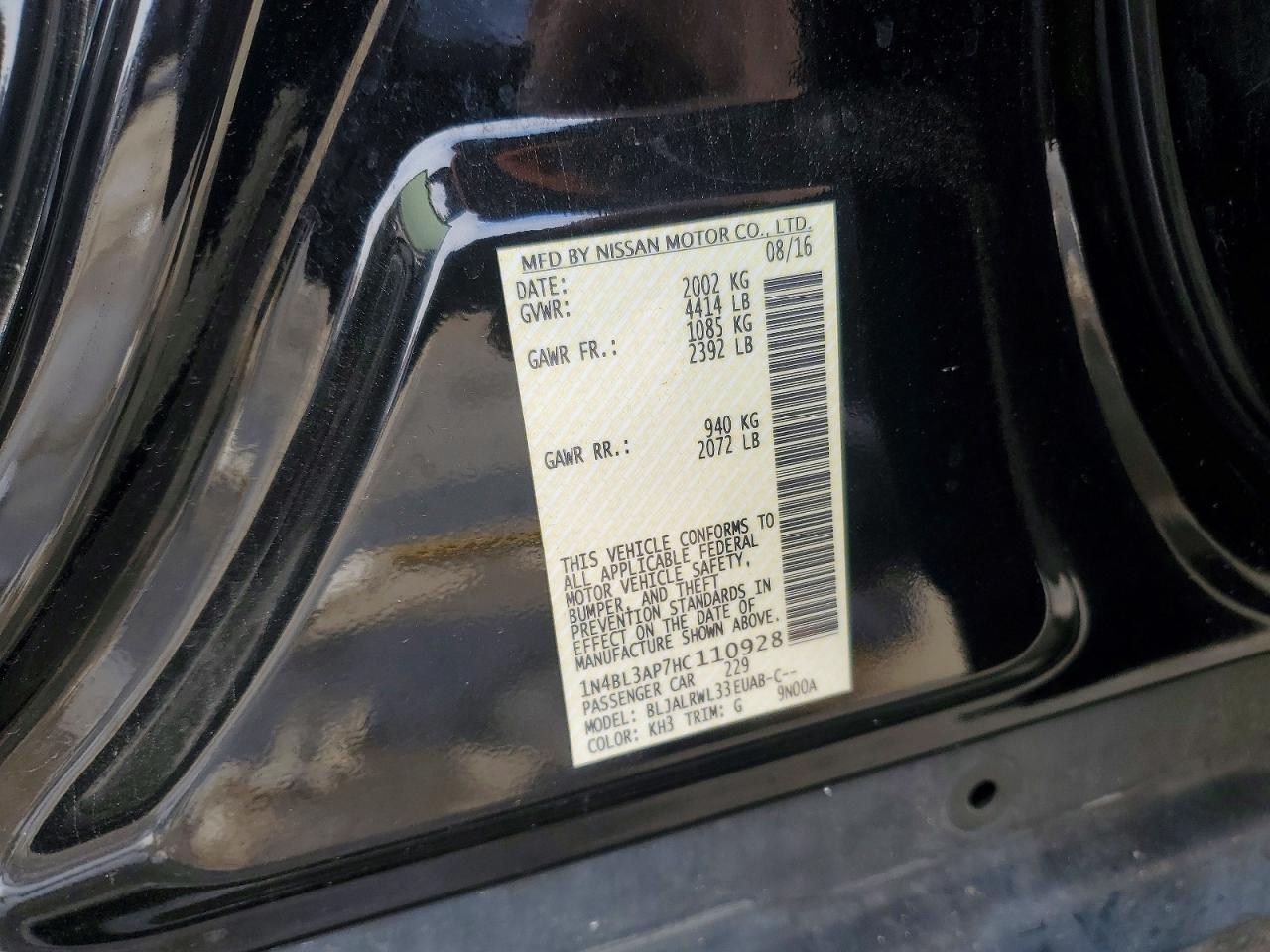 2017 NISSAN ALTIMA 3.5SL photo 12