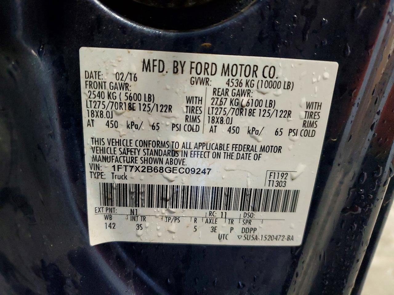 2016 FORD F250 SUPER DUTY photo 23