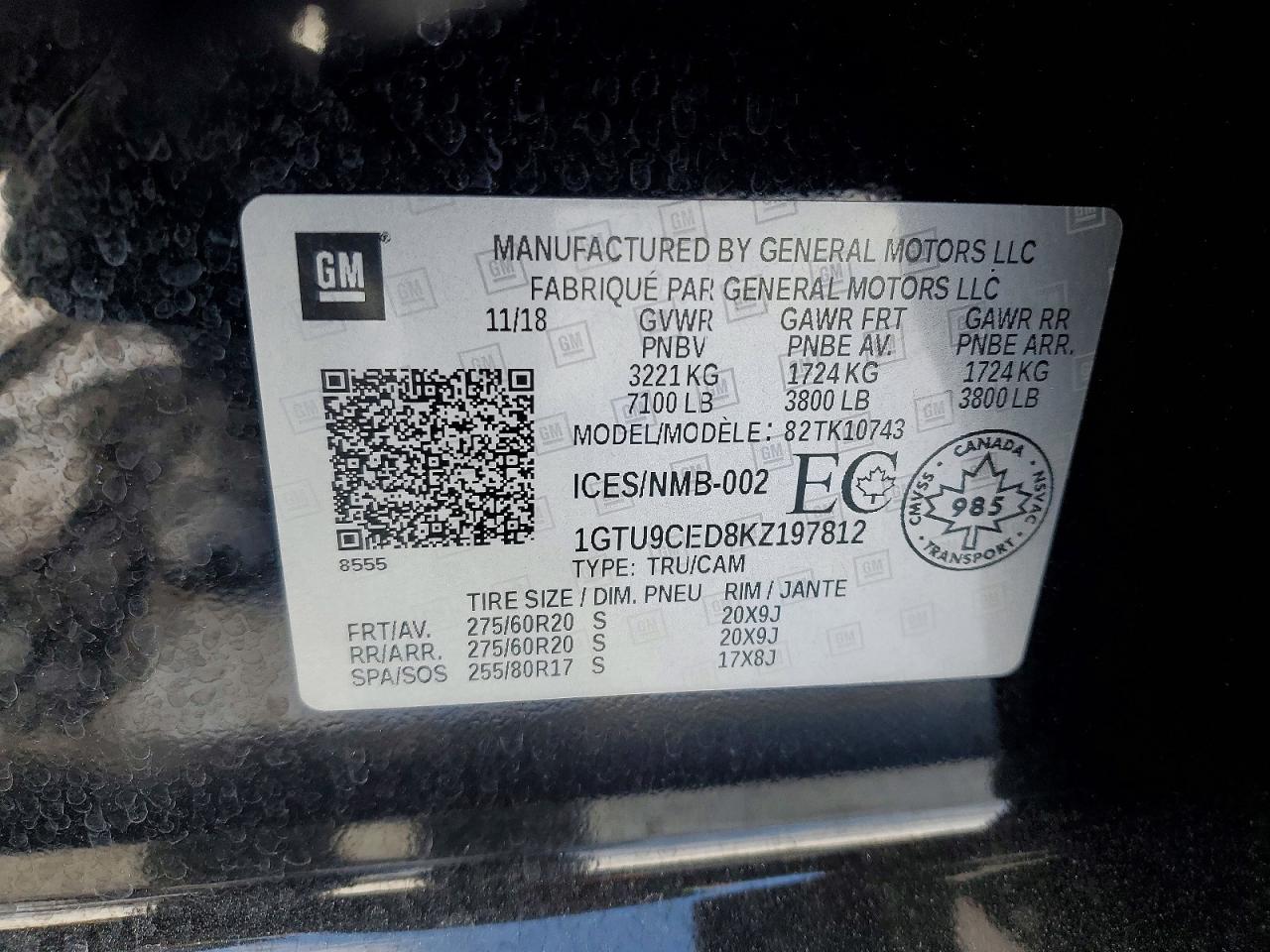 2019 GMC SIERRA K1500 ELEVATION photo 12