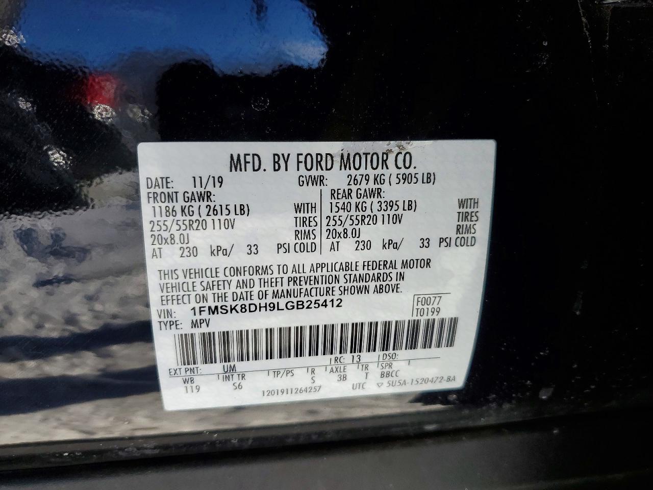 2020 FORD EXPLORER XLT photo 37