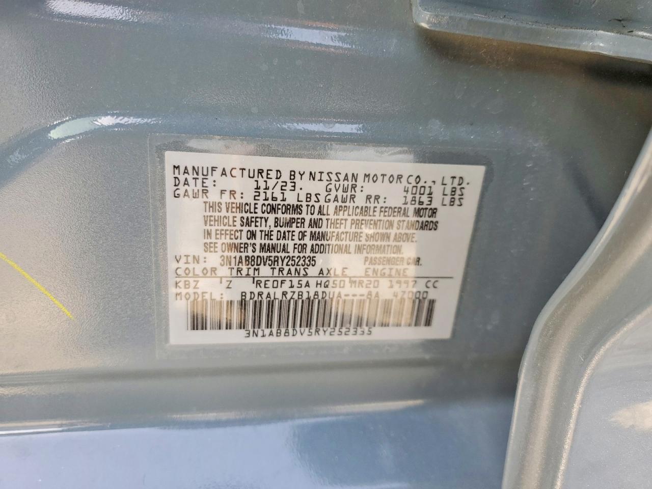 2024 NISSAN SENTRA SR photo 12