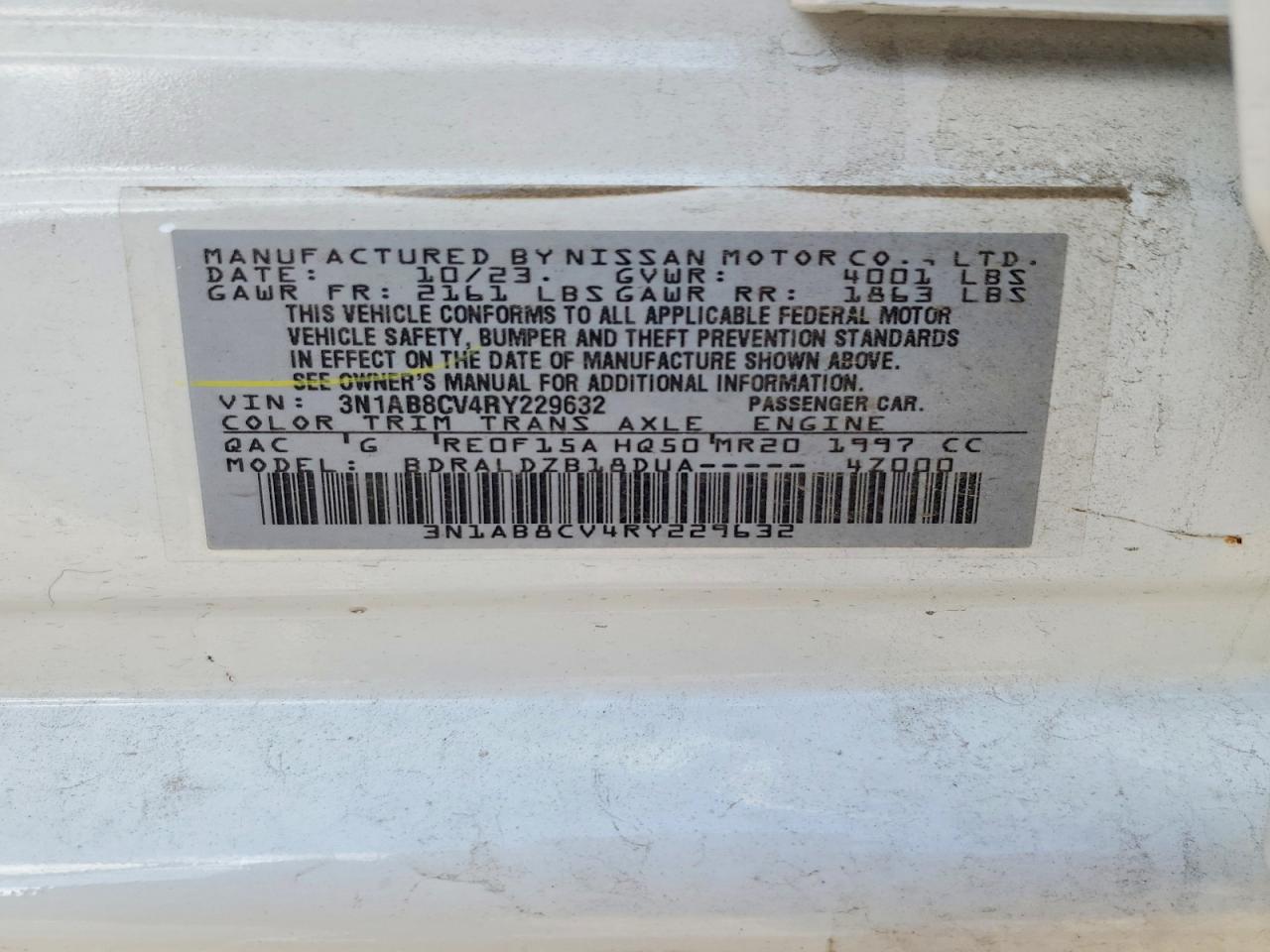 2024 NISSAN SENTRA SV photo 12