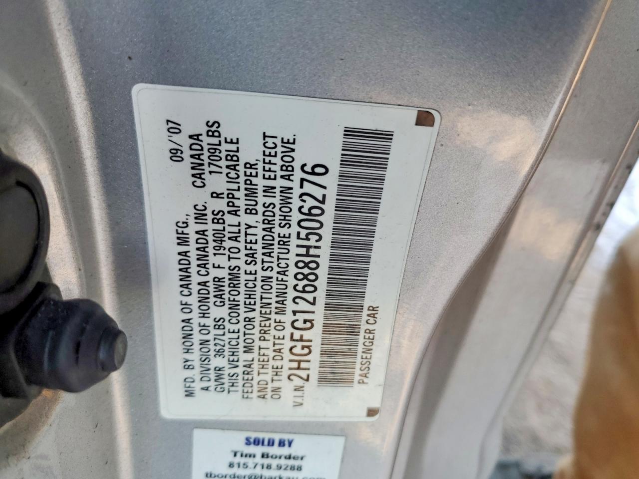 2008 HONDA CIVIC LX photo 34