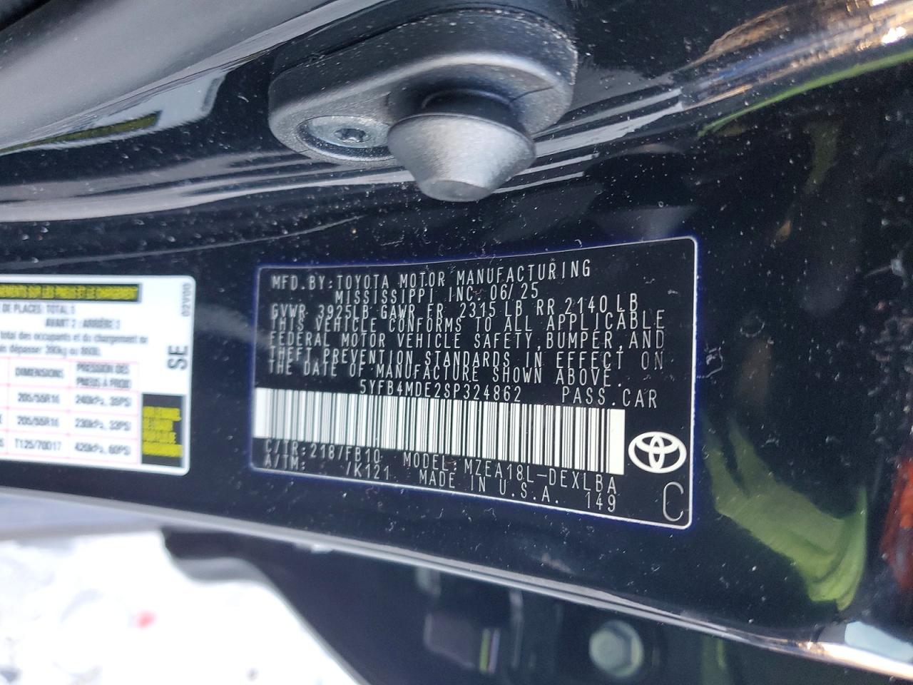 2025 TOYOTA COROLLA LE photo 34