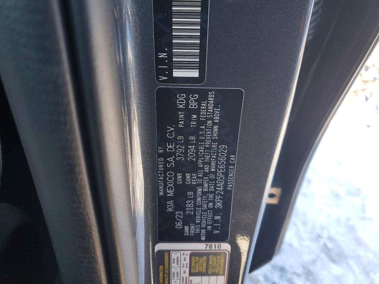 2023 KIA FORTE LXS photo 23