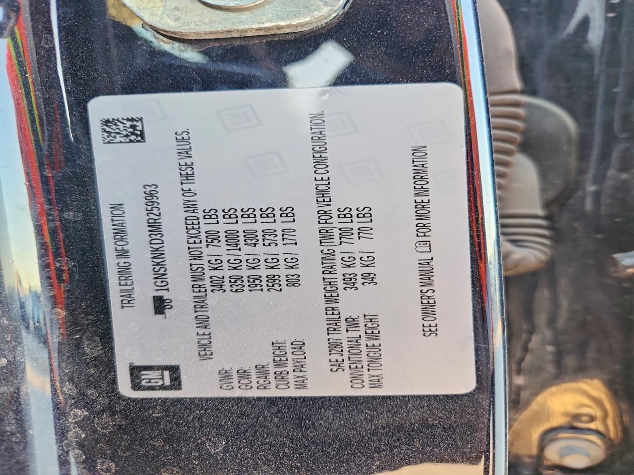 2021 CHEVROLET TAHOE K1500 LT photo 25